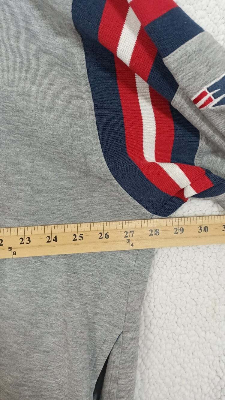 New England Patriots Hoodie Sweatshirt Gray Pullover XL With Pockets Football - Picture 3 of 10